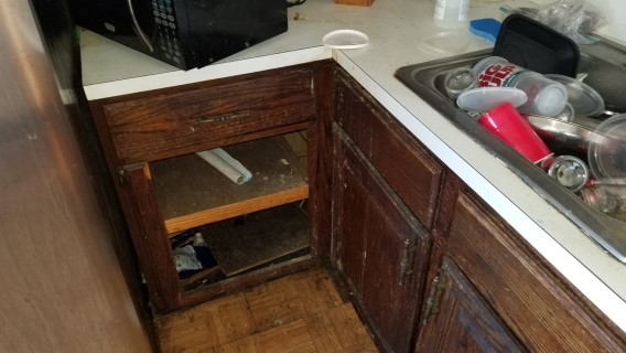 kitchen disrepair