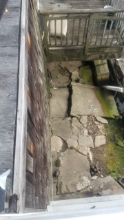concrete slab crumbling