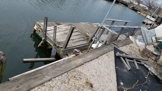 collapsed dock/deck